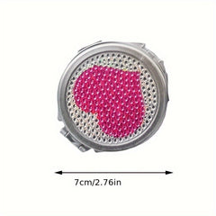 Leopard Pattern Makeup Mirror Double Sided Compact Cosmetic Mirror