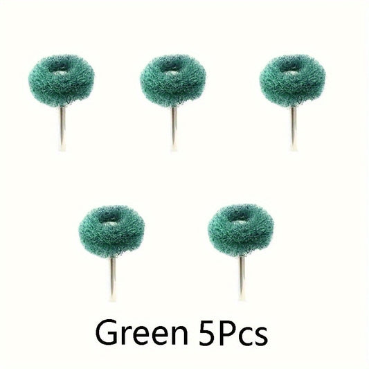 Mini Drill Bit Nylon Abrasive Brush Wire Buffing Polishing Wheel Rotary Tool