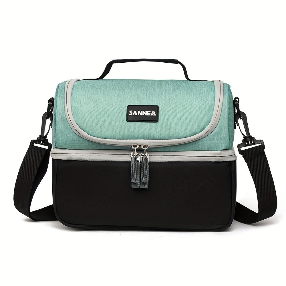 Double Layered Insulated Bag Portable Thickened Large Capacity Thermal Lunch Bag