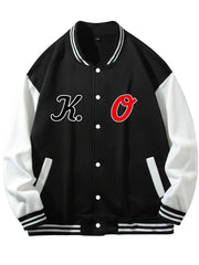 Men's Casual Baseball Jacket K & O Print