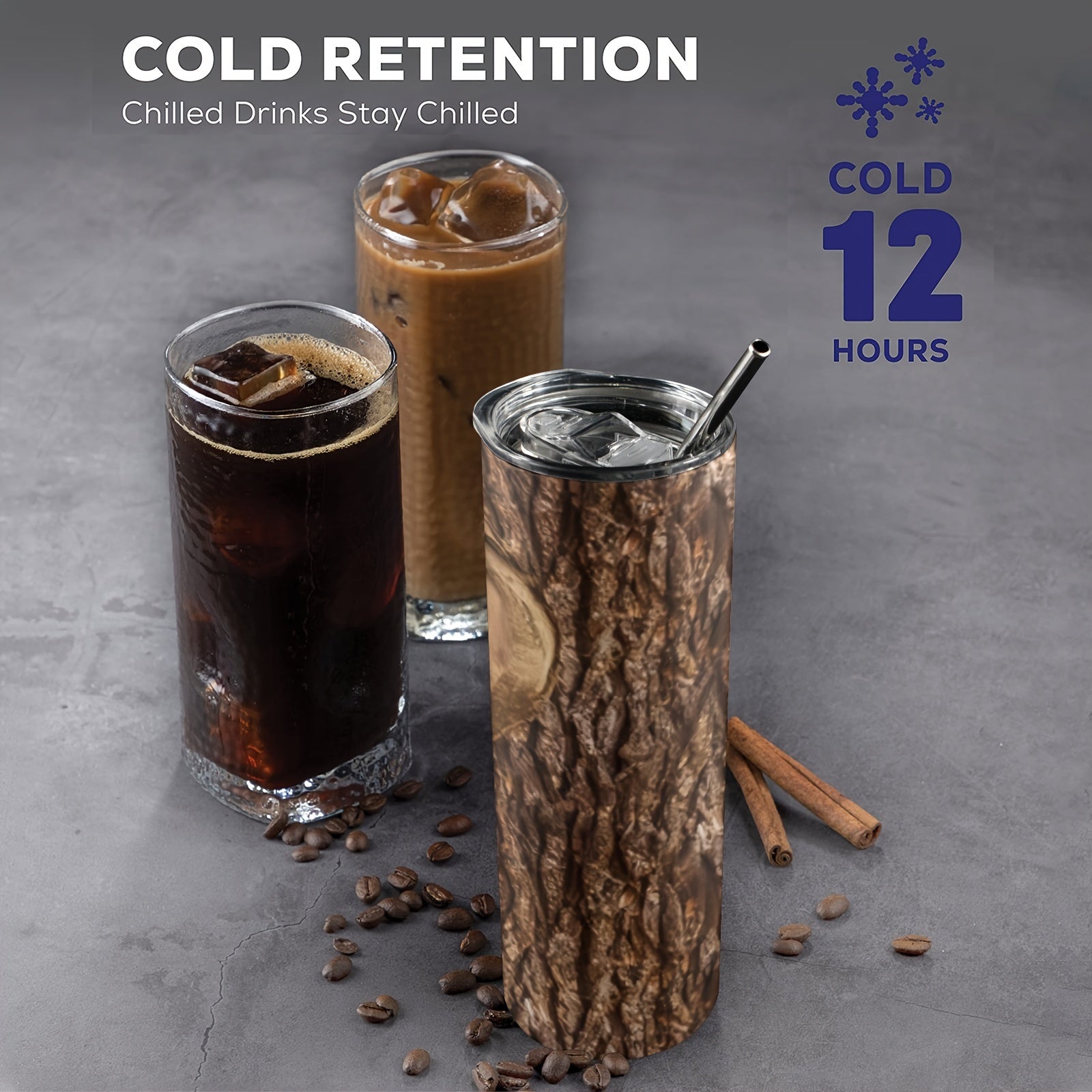 20oz Wood Carving Love Heart Tumbler Insulated Cup