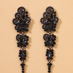 Gothic Rhinestone Drop Earrings