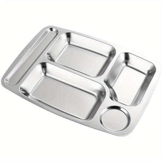 304 Stainless Steel Dinner Plate for Picnic and Weight Loss