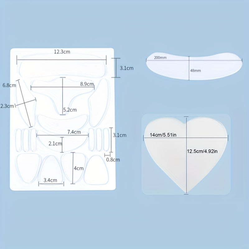 Silicone Wrinkle Diminishing Pad Face Forehead Neck Hand Care