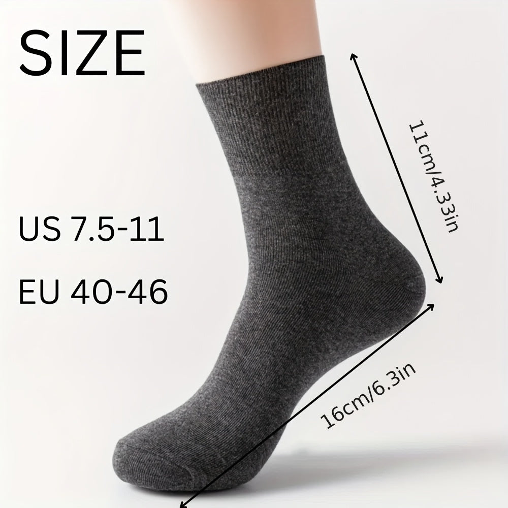 5 Pairs Comfort Stretch Diabetic Crew Socks for Men & Women