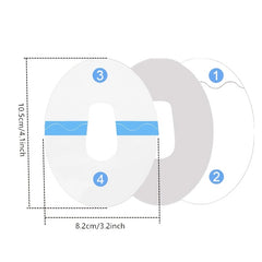 Dexcom G6 Sensor Adhesive Stickers 20 50pcs PU Material Transparent Cases