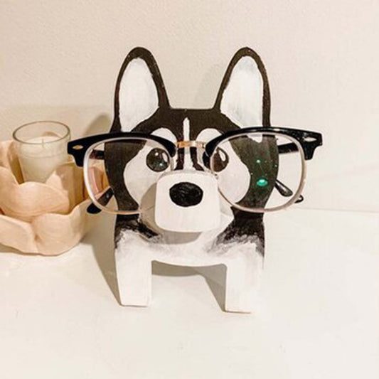 Pine Wood Animal Glasses Stand