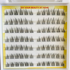 DIY Lower False Eyelashes Cluster Lashes Brown Natural Curling Extension