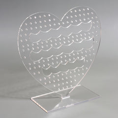 Romantic Hollow Heart Earring Storage Holder