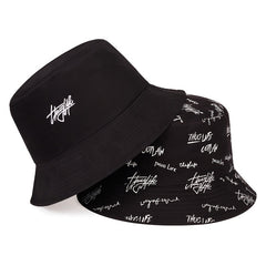 Thug Life Full Print Reversible Beach Hats for Men and Women