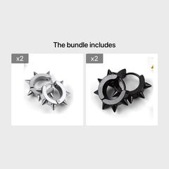 Barbed Titanium Steel Earrings Piercing Hoop Ear Cuffs