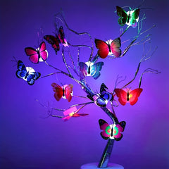 Colorful Glowing Butterfly Night Light 3D LED Wall Sticker