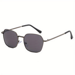 Vintage Metal Polygon Sunglasses for Children