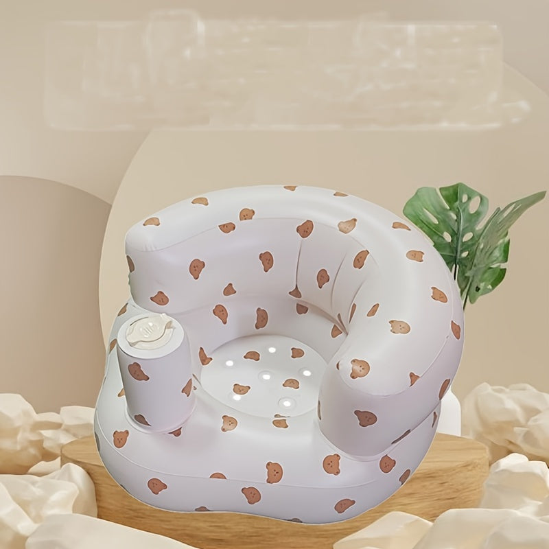 Portable Kids Bath Seat Anti Slip Inflatable Sofa for Safety