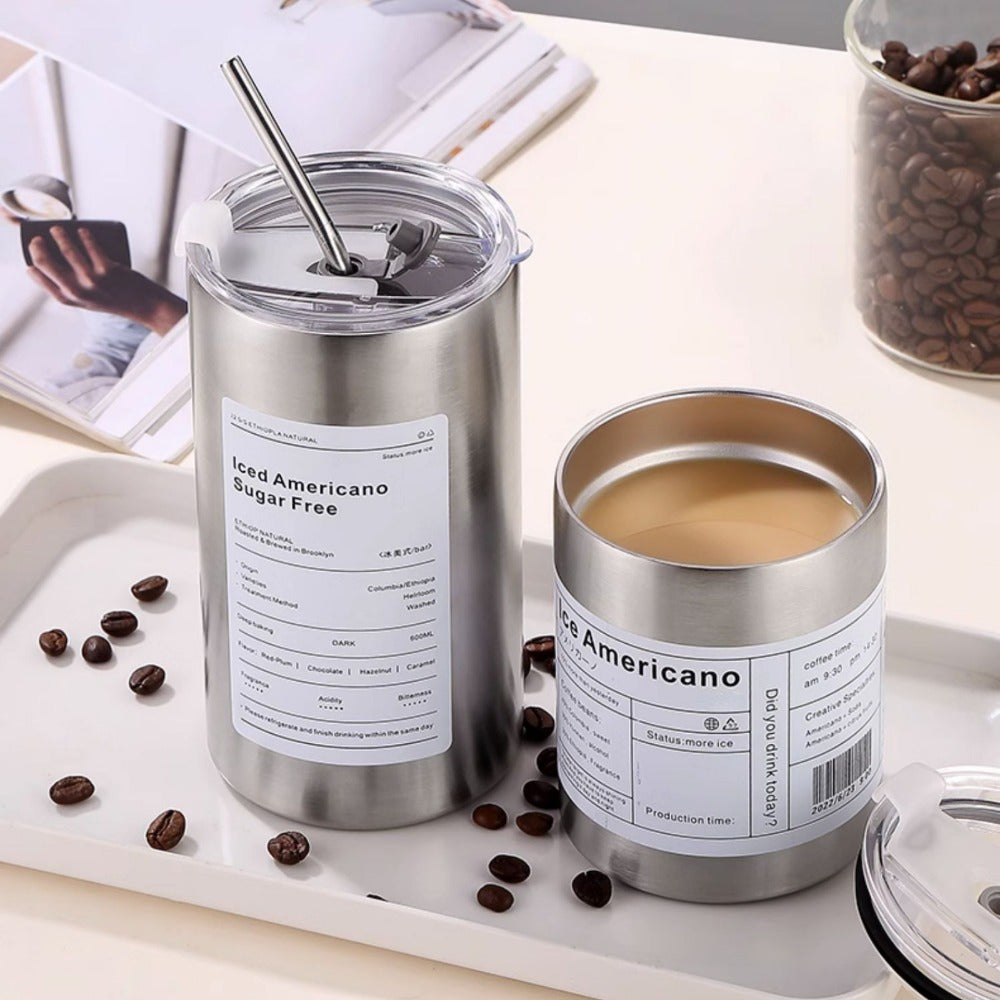 304 Stainless Steel Coffee Mug 320ml Double Wall Insulated Travel Tumbler Leakpr