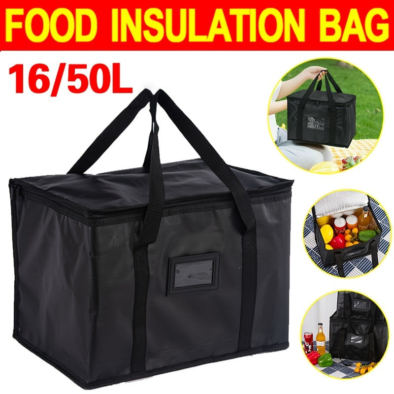 Insulated Cooler Bag Waterproof Thermal Tote for Food Pizza Takeaway