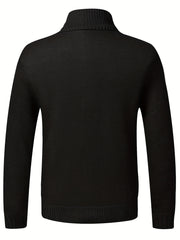 Men's Thermal Zip Up Jacket Stand up Collar Cardigan