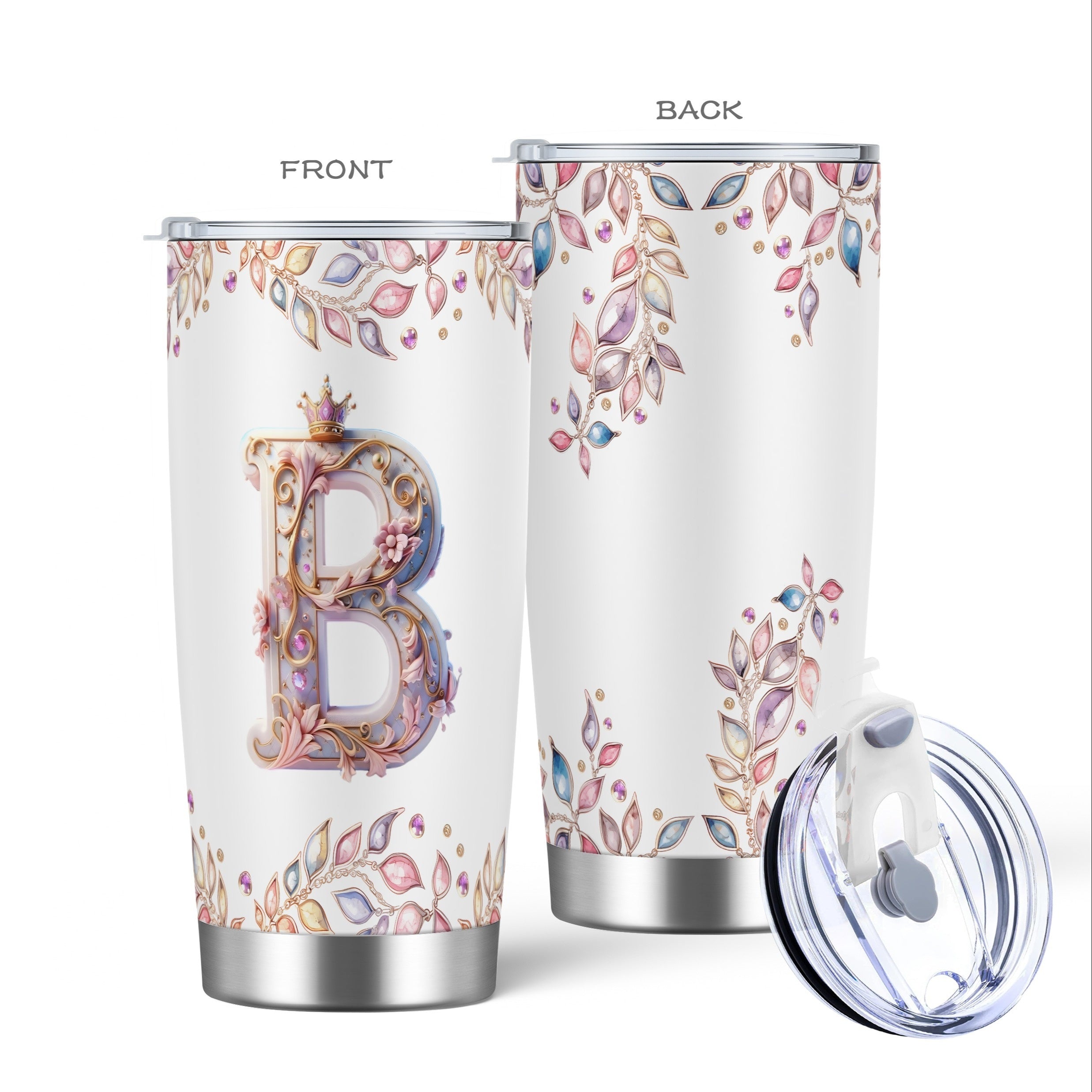 Baroque Style 20oz Stainless Steel Cold Coffee Travel Cup