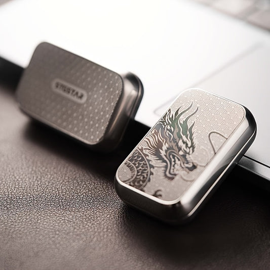 Dragon Year Theme Slider Fidget Toy Stainless Steel Metal Blocks