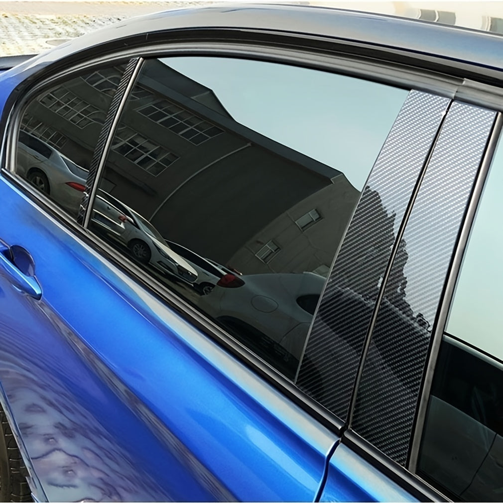 Waterproof 3D Carbon Fiber Roll Window Sticker Trim Cover
