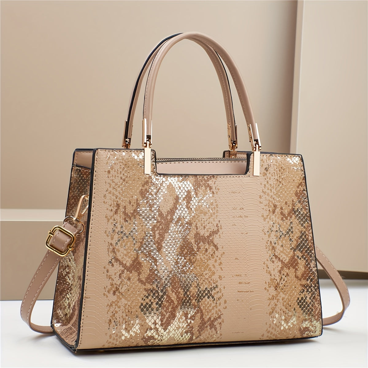 Pattern Briefcase Large Capacity for Work and Business