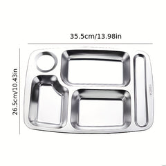 304 Stainless Steel Dinner Plate for Picnic and Weight Loss