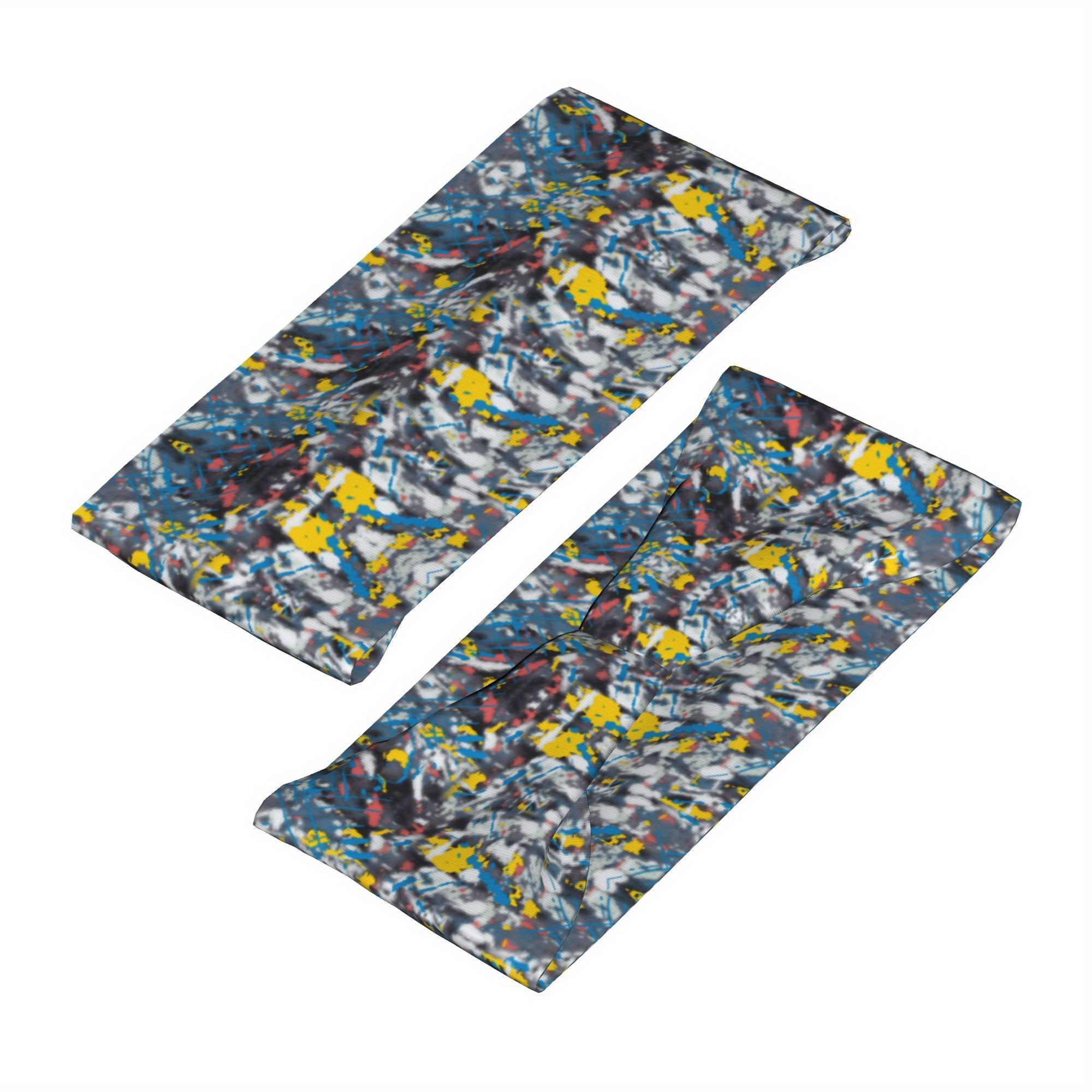 Tie Dye Headband Yellow Red Sports Casual Halloween Campus Events