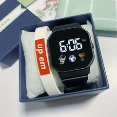 LED Astronaut Watch Kids Ins Waterproof Electronic Watch