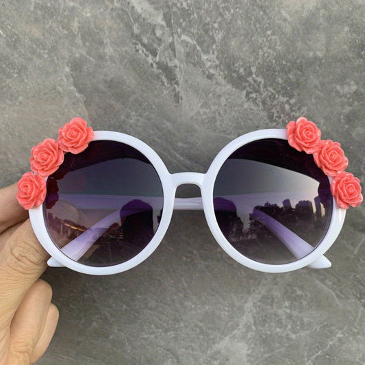 Flower & Beads Decor Sunglasses for Women Gradient Glasses UV400
