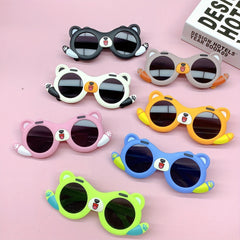 Little Bear Round Frame Sunglasses UV Protective