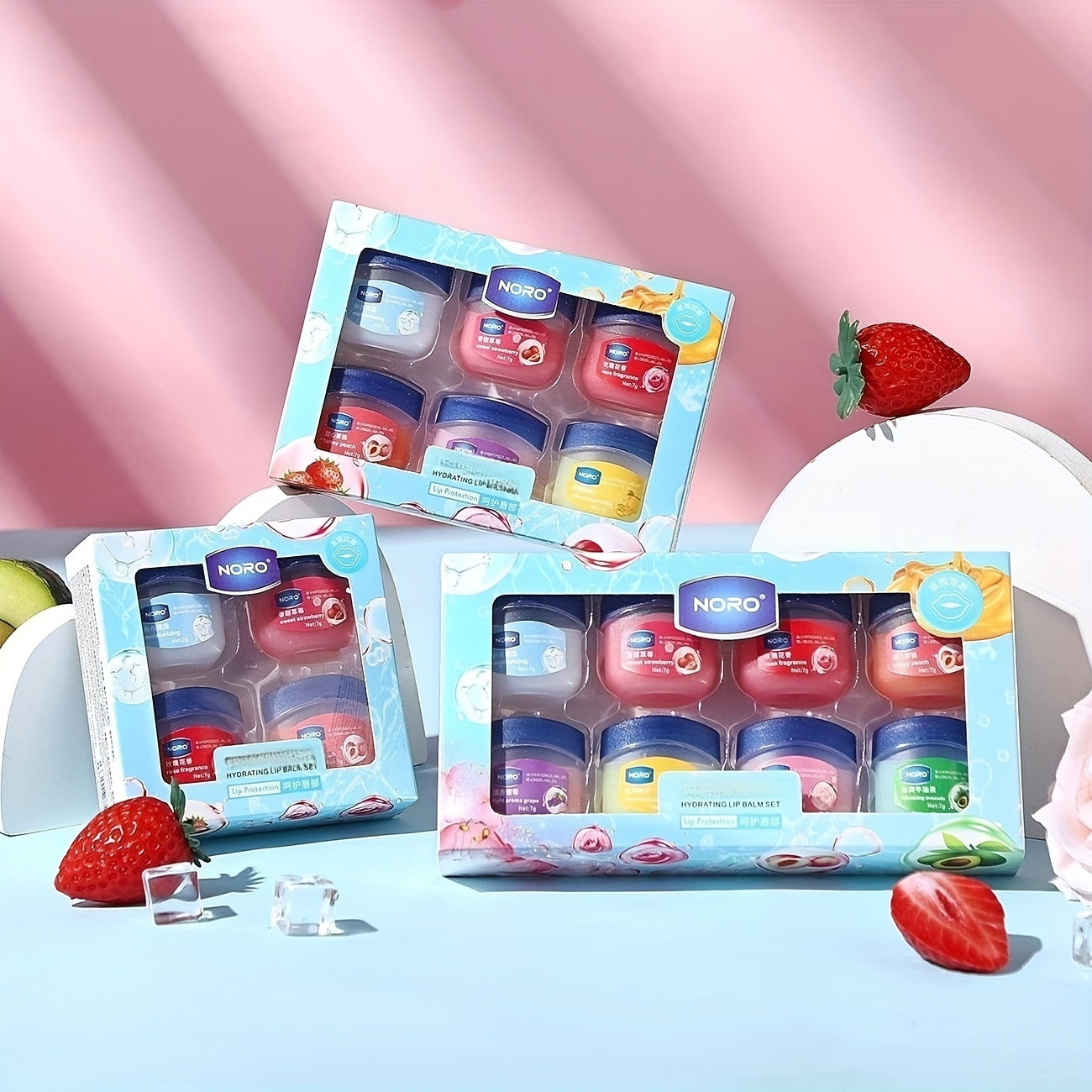 NORO Hydrating Lip Balm Set Waterproof Moisturizing Lip Care