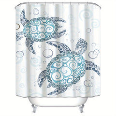 Waterproof Sea Turtle Shower Curtain - Bathroom Decor