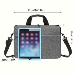Slim Laptop Shoulder Bag for Women with Strap