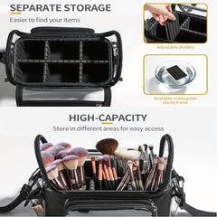 Makeup Brush Holder Case Clear Waterproof Organizer Bag