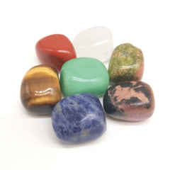 7 Chakras Natural Polished Stones Healing Crystals Bracelet Set