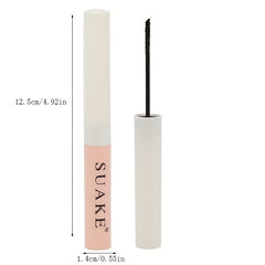 Waterproof Pink Tube Mascara - Long Lasting Natural Fiber Slender Mascara