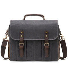Men's Messenger Bag Retro Waterproof 15.6" Laptop Briefcase