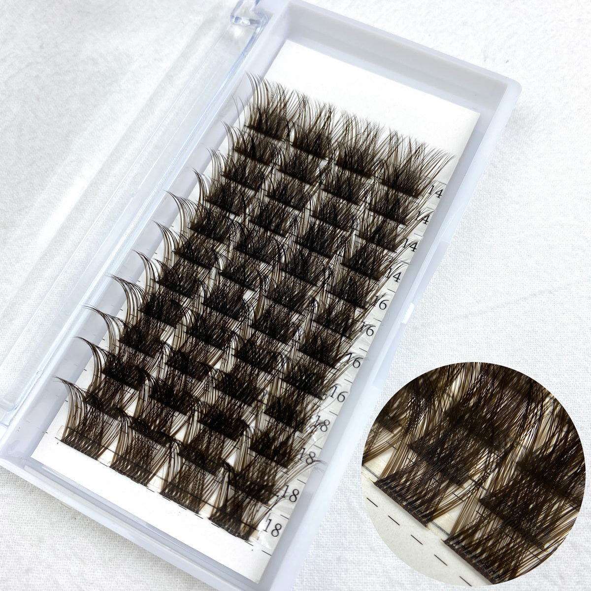 Brown 14 16 18 Lash Clusters DIY Eyelash Extensions D Curl