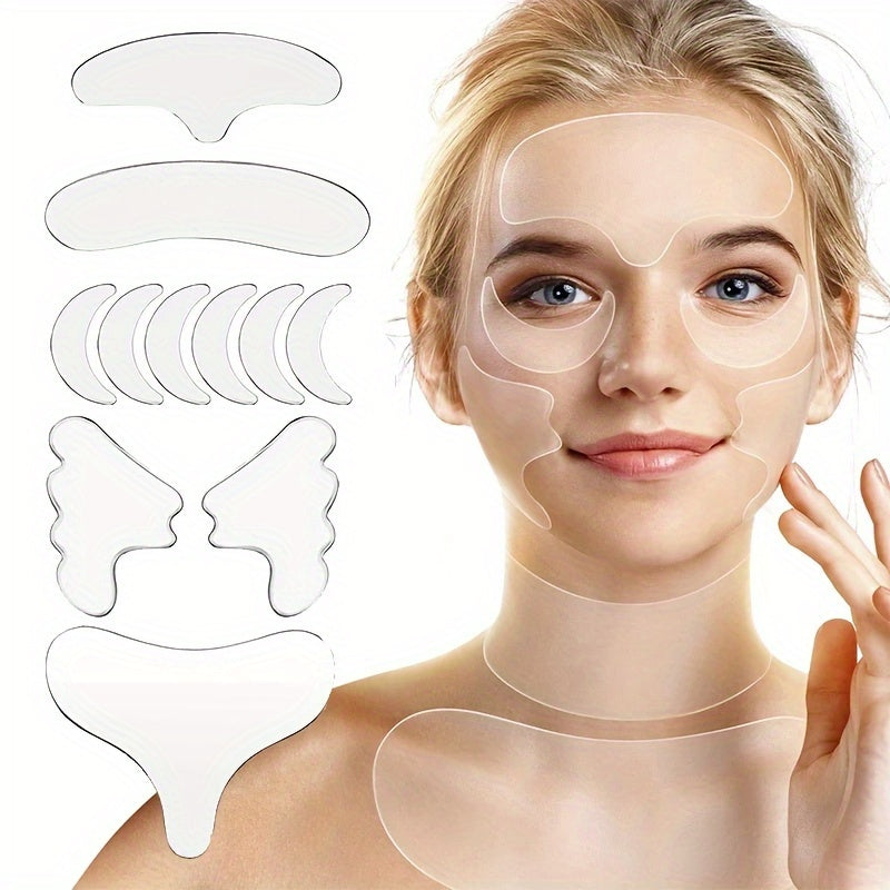 Silicone Wrinkle Diminishing Pad Face Forehead Neck Hand Care