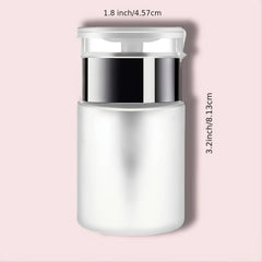 50ml Push Down Lockable Pump Dispenser Bottle Nail Polish Makeup Remover