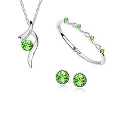Crystal Jewelry Set for Women Girls