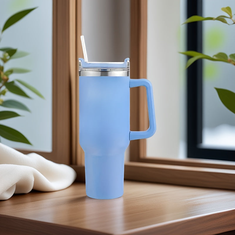 40oz Stainless Steel Travel Cup with Handle - Keeps Drink Cold