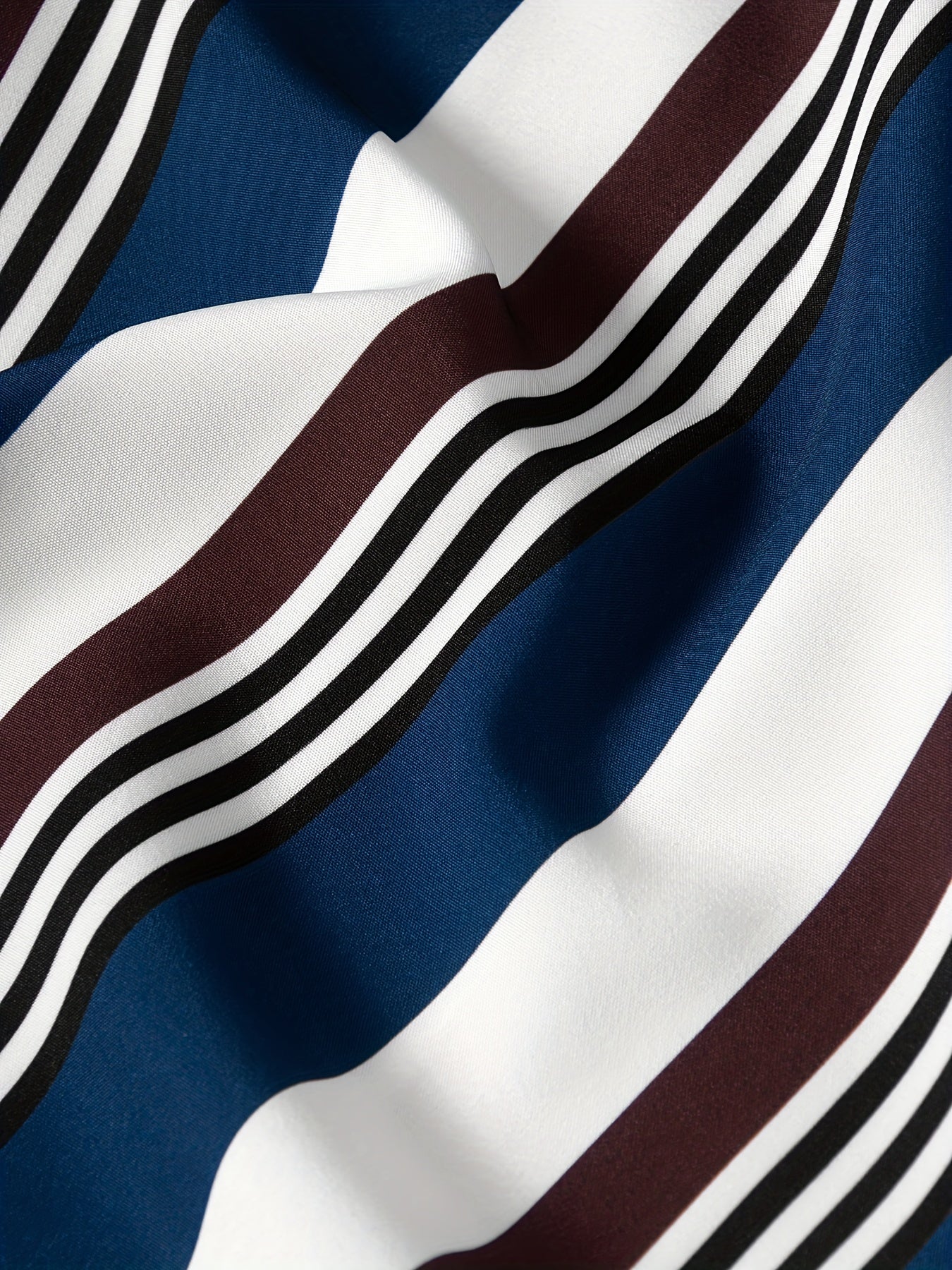 Stripe Graphic Print Casual Shirt for Summer