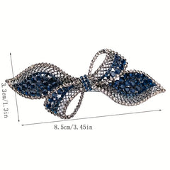 Bow & Rhinestone Hair Clip Barrette Headwear Hair Accessory