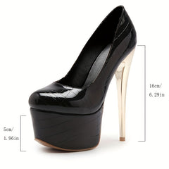 Women's Platform High Heels Slip On Stiletto Heels