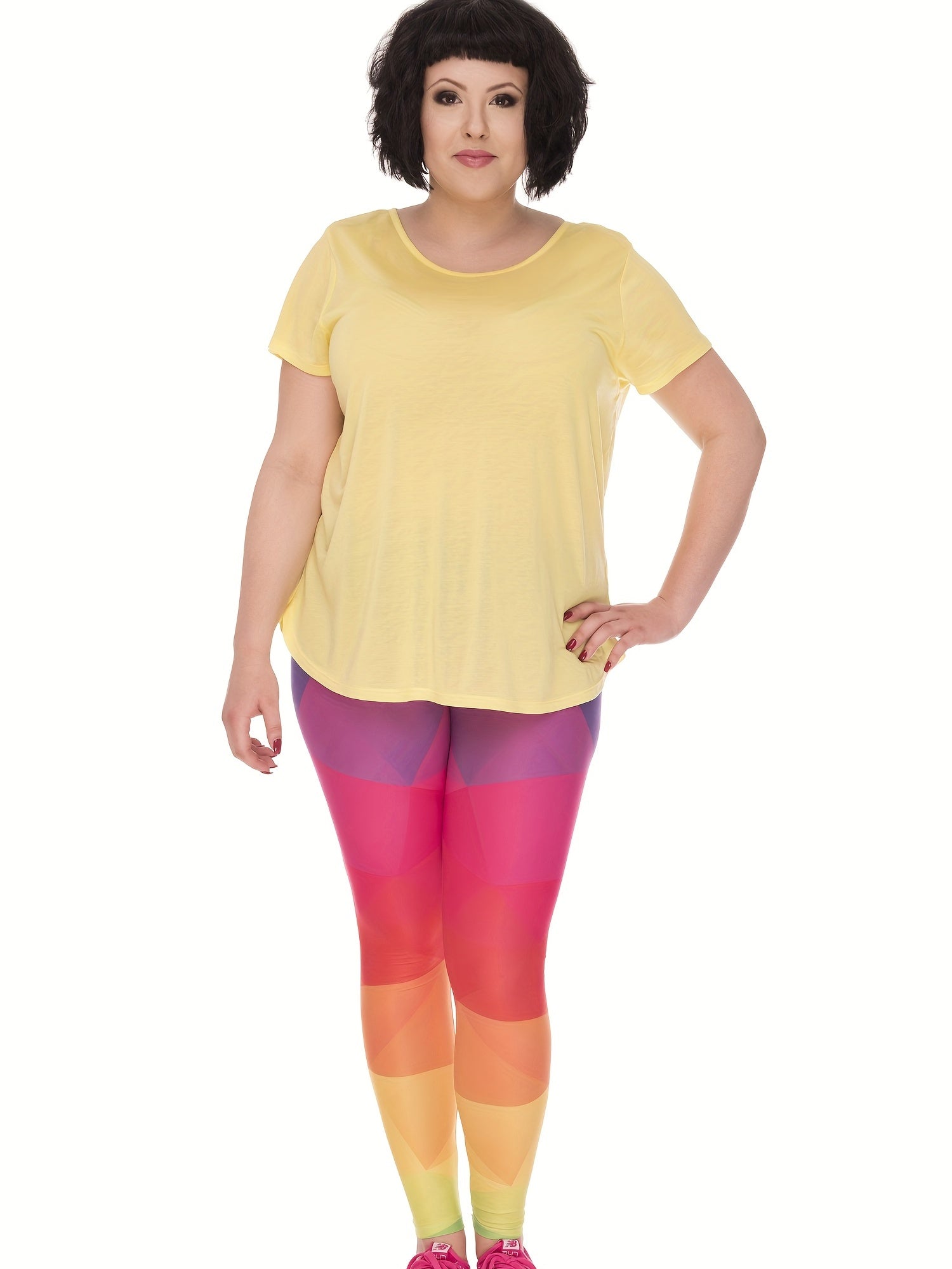 Ombre Print High Rise Sports Leggings