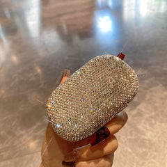 Diamond Pill Box High Capacity Portable Medicine Storage Travel