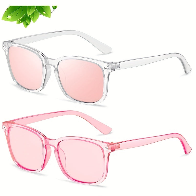 Kids Sunglasses UV Protection Boys Girls Outdoor Travel 2pcs