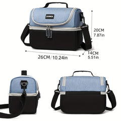 Double Layered Insulated Bag Portable Thickened Large Capacity Thermal Lunch Bag