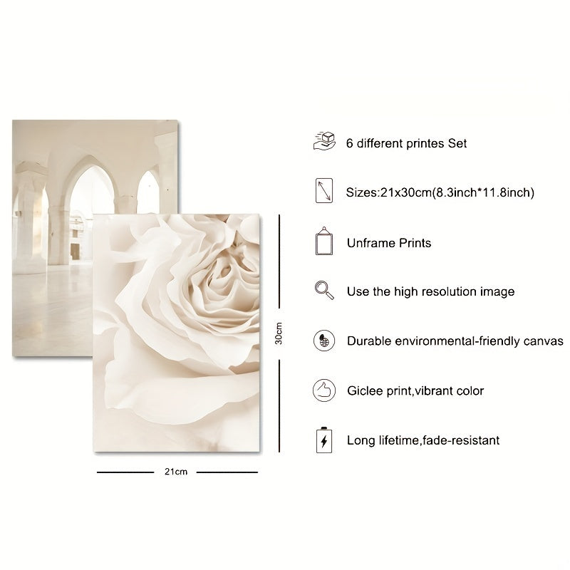 Bohemian Islamic Landscape Canvas Print Moroccan Mosque 8 3x11 8 Inches